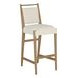 Highland Dawn and Sand Performance Fabric Upholstered Bar Stool