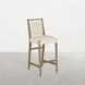 Highland Dawn and Sand Performance Fabric Upholstered Bar Stool