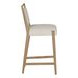 Highland Dawn and Sand Performance Fabric Upholstered Bar Stool