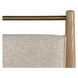 Highland Dawn and Sand Performance Fabric Upholstered Bar Stool
