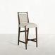 Highland Dusk and Sand Performance Fabric Upholstered Bar Stool