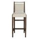 Highland Dusk and Sand Performance Fabric Upholstered Bar Stool