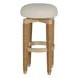 Maris Ivory Performance Fabric Upholstered Swivel Bar Stool