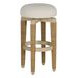 Maris Ivory Performance Fabric Upholstered Swivel Bar Stool