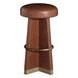Plateau Gramado Avelino Saddle Leather Upholstered Swivel Bar Stool