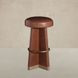 Plateau Gramado Avelino Saddle Leather Upholstered Swivel Bar Stool