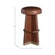 Plateau Gramado Avelino Saddle Leather Upholstered Swivel Bar Stool
