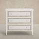 Grand Bermuda Whitewash 3 Drawer Chest