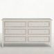 Grand Bermuda Whitewash 6 Drawer Dresser