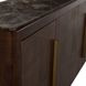 Summit Dusk and Dark Emperador 4 Door Marble Top Sideboard