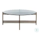 Tanner Hammered Antique Brass Coffee Table