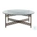 Tanner Hammered Antique Brass Coffee Table