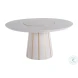 Morgan Cerused White And Gold Dining Table