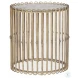 Beatrice Gold Drum Accent Table