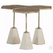 Lucinda Brass and Marble Accent Table