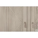Chelsea Distressed White Demilune Cabinet