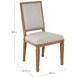 Danielle Pecan Performance Fabric Dining Chair