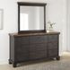 Bear Creek Brown 9 Drawer Dresser and Mirror