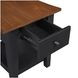 Joplin Black and Brown Square End Table