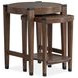 Kaysen Wallaby and Matte Black Round Nesting End Table