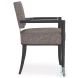 Reserved Seating Gray and Seal Skin Arm Chair