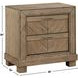 Montana Brown 2 Drawers Nightstand
