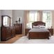 Sedona Cinnamon Cherry 7 Drawer Dresser and Arched Mirror