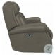 Mcgwire Gray Leather Power Reclining Loveseat