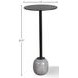 Crossings Serengeti Iron and Marble Accent Table