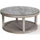 Crossings Serengeti Sandblasted Fossil Grey Round Cocktail Table