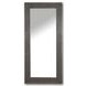 Crossings Serengeti Sandblasted Fossil Grey Floor Mirror