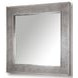 Crossings Serengeti Sandblasted Fossil Grey Wall Mirror