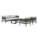 Alegria Light Gray 84" Outdoor Conversation Set