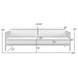 Alegria Light Gray 84" Outdoor Sofa