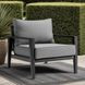 Cayman Dark Gray Upholstered Outdoor Club Chair