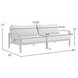 Cayman Dark Gray 80" Outdoor Sofa