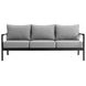 Crown Dark Gray 78" Outdoor Sofa