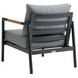 Crown Dark Gray Upholstered Outdoor Club Chair