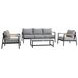 Crown Dark Gray 78" Outdoor Conversation Set
