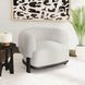 Andalusia White Upholstered Accent Chair