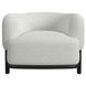 Andalusia White Upholstered Accent Chair