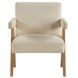 Helen Cream and Chestnut Accent Chair