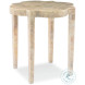 Medallion Inlaid Crystal Stone Side Table
