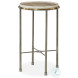 SF54 Marble And Polished Steel Accent Table