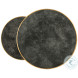 Lunsford Graphite Scagliola And Burnished Gold Leaf Nesting Occasional Table Set