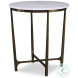 Wilcox Arctic White Scagliola And Bronze Occasional Table Set