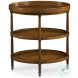 Andrews Warm Mahogany Chairside Table
