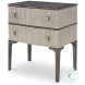 Edison Light And Dark Gray Nightstand