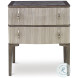 Edison Light And Dark Gray Nightstand