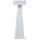 Sala White And Grey Square Accent Table